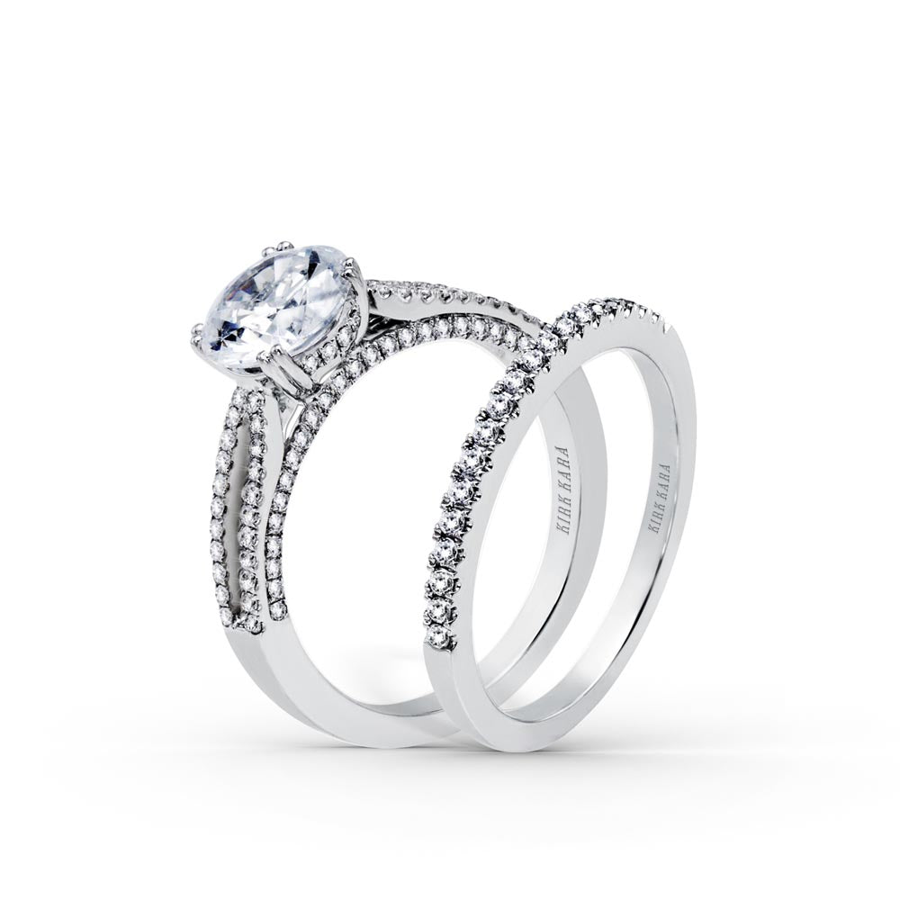 KirkKara Stella Round Diamond Diamond Engagement Ring (0.33 CTW)
