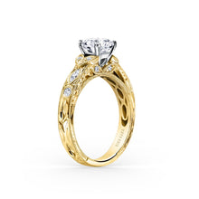 Load image into Gallery viewer, KirkKara Dahlia Round Diamond Diamond Engagement Ring