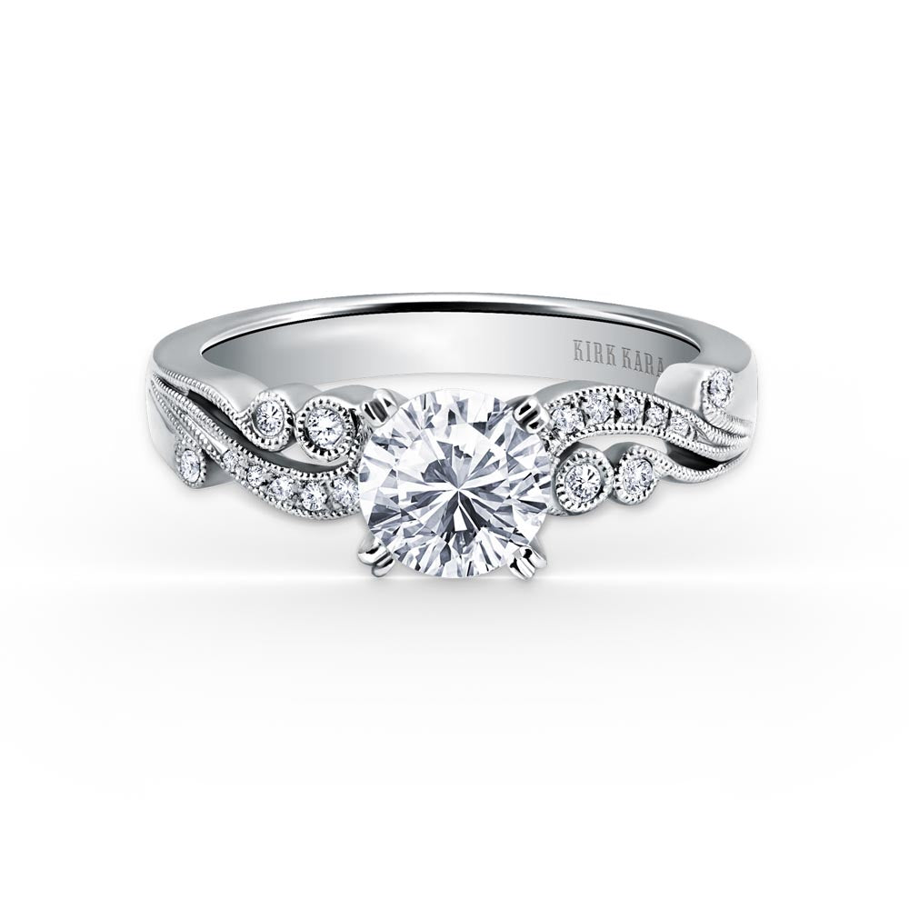KirkKara Angelique Round Diamond Diamond Engagement Ring