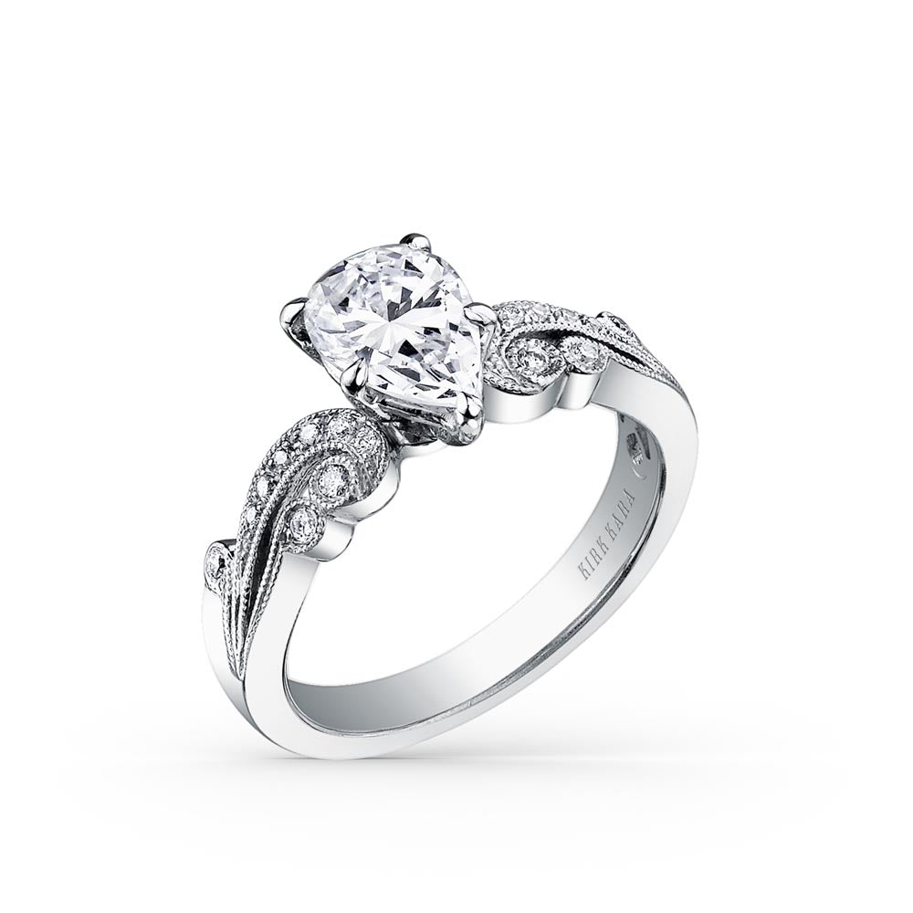 KirkKara Angelique Pear Diamond Diamond Engagement Ring