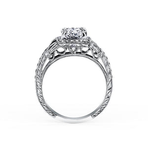 KirkKara Pirouetta Cushion Diamond Diamond Engagement Ring