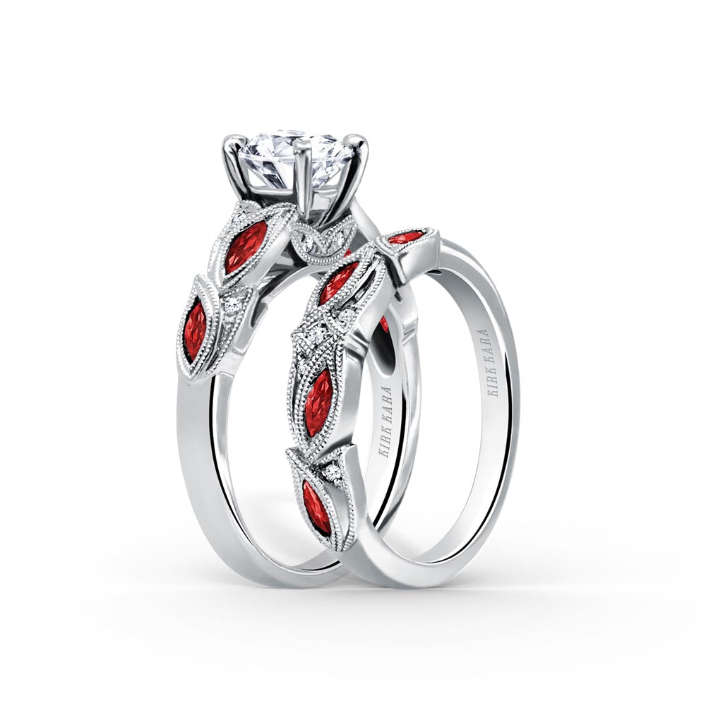 KirkKara Dahlia Round Diamond Diamond Engagement Ring