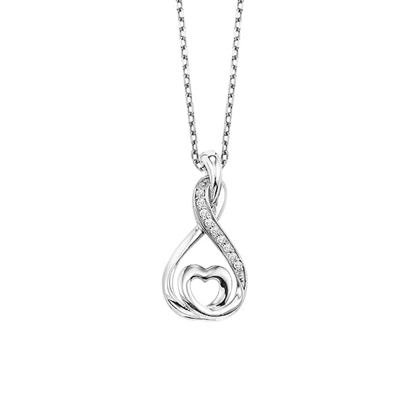 Silver Diamond Pendant