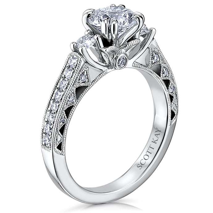 Scott Kay Heaven's Gates Engagement Ring (0.39  CTW)