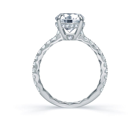 A.JAFFE Classics Round Diamond Diamond Engagement Ring (0.48 ctw)