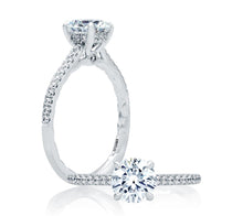Load image into Gallery viewer, A.JAFFE Classics Round Diamond Diamond Engagement Ring (0.24 ctw)