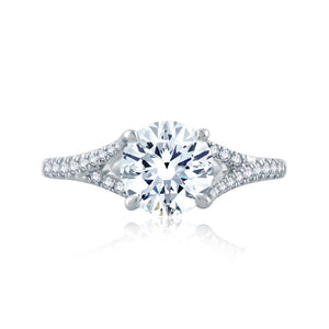 A.JAFFE Seasons of Love Round Diamond Diamond Engagement Ring (0.19 ctw)