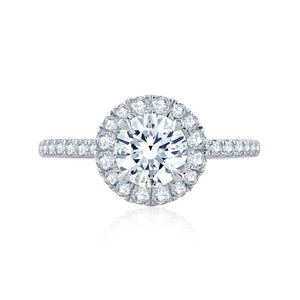 A.JAFFE Classics Round Diamond Diamond Engagement Ring (0.52 ctw)