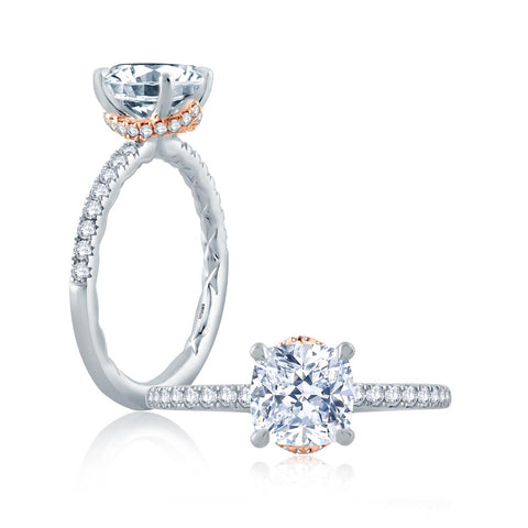 A.JAFFE Classics Round Diamond Diamond Engagement Ring (0.29 ctw)