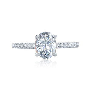 A.JAFFE Classics Oval Diamond Diamond Engagement Ring (0.29 ctw)