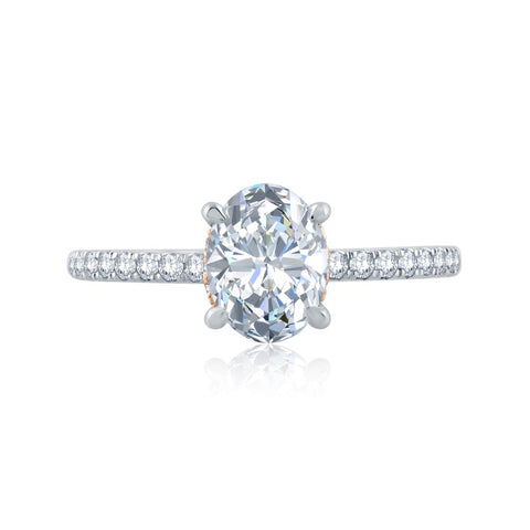 A.JAFFE Classics Oval Diamond Diamond Engagement Ring (0.29 ctw)
