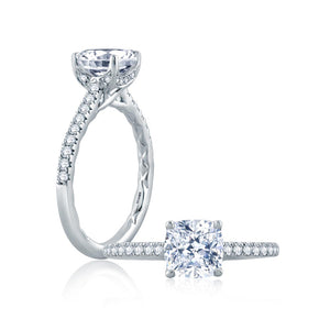 A.JAFFE Classics Cushion Diamond Engagement Ring (0.27 ctw)