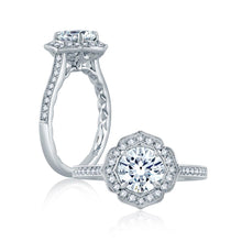 Load image into Gallery viewer, A.JAFFE Seasons of Love Round Diamond Diamond Engagement Ring (0.22 ctw)