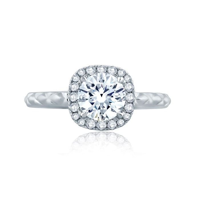 A.JAFFE Metropolitain Round Diamond Diamond Engagement Ring (0.16 ctw)