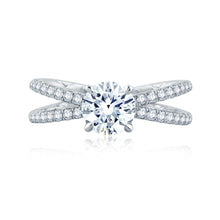 Load image into Gallery viewer, A.JAFFE Classics Round Diamond Diamond Engagement Ring (0.46 ctw)