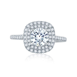A.JAFFE Classics Round Diamond Diamond Engagement Ring (0.52 ctw)