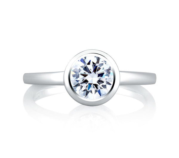A.JAFFE Metropolitain Round Diamond Engagement Ring Setting (0.21 ctw)