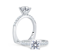 Load image into Gallery viewer, A.JAFFE Classics Round Diamond Diamond Engagement Ring (0.20 ctw)