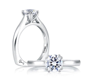 A.JAFFE Classics Round Diamond Diamond Engagement Ring