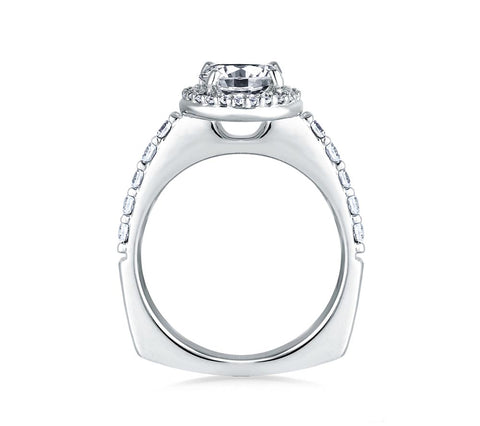 A.JAFFE Metropolitain Round Diamond Diamond Engagement Ring (0.26 ctw)