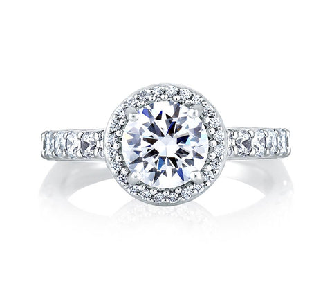 A.JAFFE Metropolitain Round Diamond Diamond Engagement Ring (0.26 ctw)