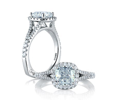 Load image into Gallery viewer, A.JAFFE Metropolitain Cushion Diamond Engagement Ring (0.42 ctw)