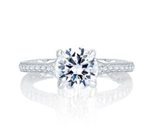 Load image into Gallery viewer, A.JAFFE Art Deco Round Diamond Diamond Engagement Ring (0.18 ctw)