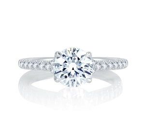 A.JAFFE Seasons of Love Round Diamond Diamond Engagement Ring (0.28 ct