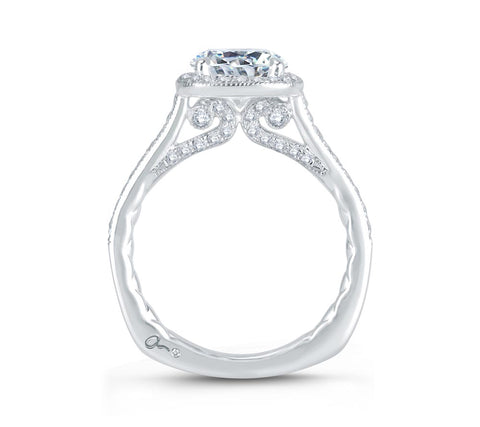 A.JAFFE Seasons of Love Round Diamond Diamond Engagement Ring (0.41 ctw)