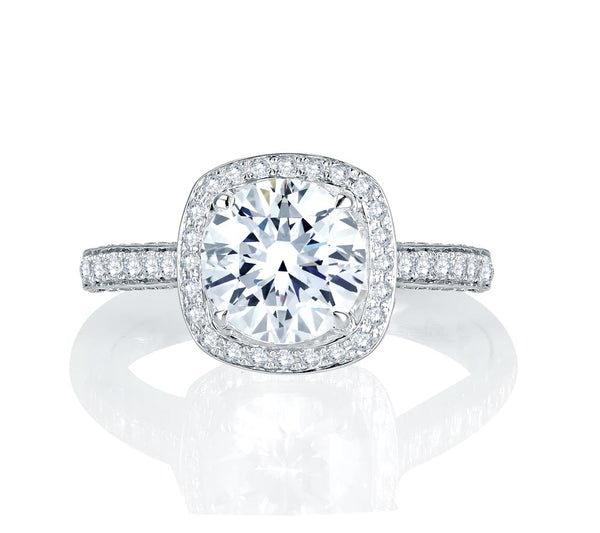 A.JAFFE Metropolitain Round Diamond Engagement Ring Setting (0.54 ctw)