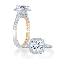 Load image into Gallery viewer, A.JAFFE Metropolitain Round Diamond Diamond Engagement Ring (0.54 ctw)