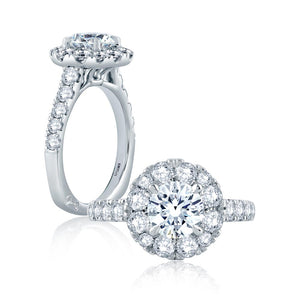 A.JAFFE Metropolitain Round Diamond Diamond Engagement Ring (1.19 ctw)