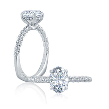 Load image into Gallery viewer, A.JAFFE Seasons of Love Oval Diamond Diamond Engagement Ring (0.32 ctw)