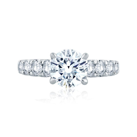 A.JAFFE Metropolitain Round Diamond Diamond Engagement Ring (1.06 ctw)