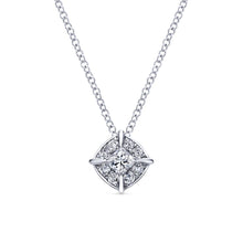 Load image into Gallery viewer, Gabriel Messier Collection White Gold Diamond Pendant Necklace (0.26 CTW)