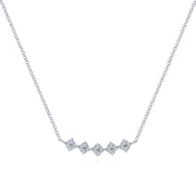 Load image into Gallery viewer, Gabriel &amp; Co. Art Moderne White Gold Necklace (0.2 CTW)