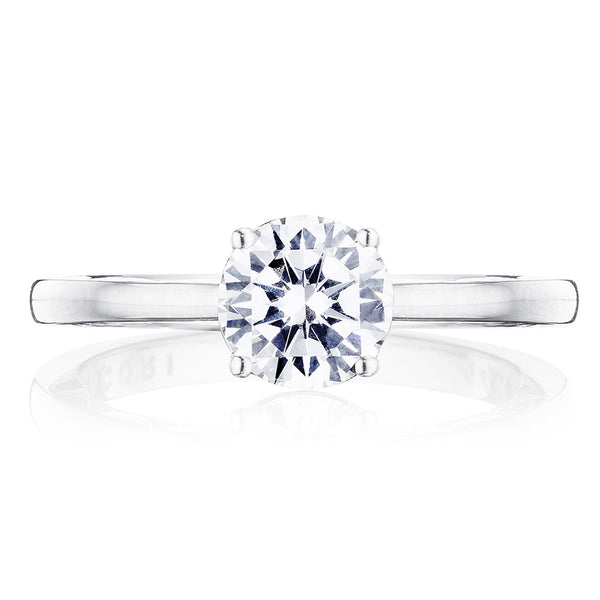 Tacori 14k White Gold Coastal Crescent Collection Engagement Ring Setting