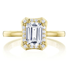 Load image into Gallery viewer, Tacori 14k Yellow Gold Coastal Crescent Collection Classic Engagement Ring 0.17CTW