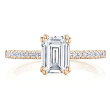 Load image into Gallery viewer, Tacori 14k Rose Gold Coastal Crescent Collection Classic Engagement Ring 0.15CTW