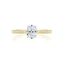 Load image into Gallery viewer, Tacori 14k Yellow Gold Coastal Crescent Collection Classic Engagement Ring 0.14CTW
