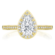 Load image into Gallery viewer, Tacori 14k Yellow Gold Coastal Crescent Collection Classic Engagement Ring 0.24CTW