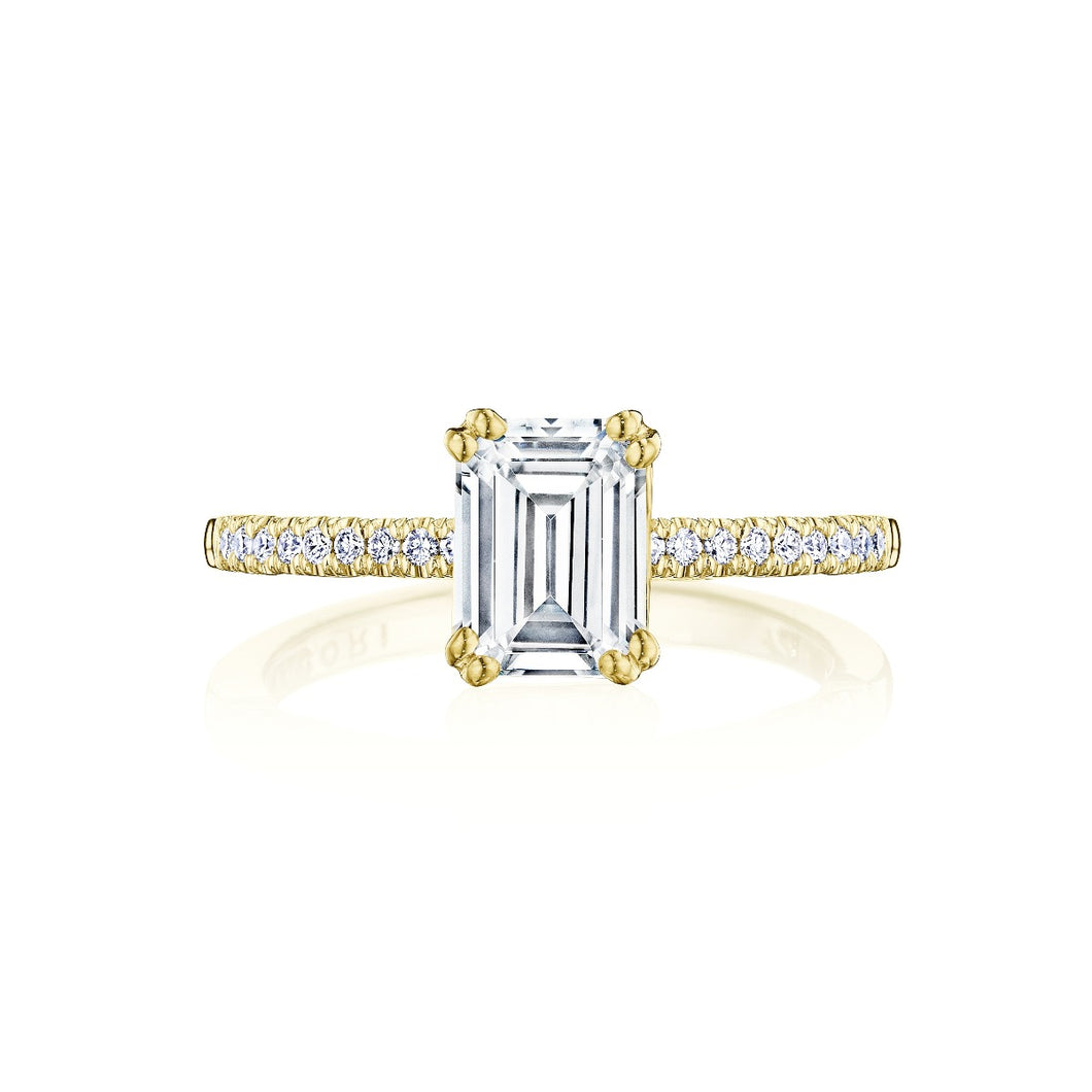 Tacori 14k Yellow Gold Coastal Crescent Collection Classic Engagement Ring 0.16CTW