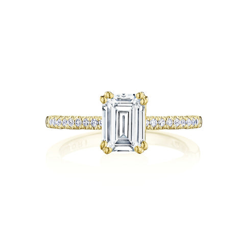 Tacori 14k Yellow Gold Coastal Crescent Collection Classic Engagement Ring Setting 0.16CTW