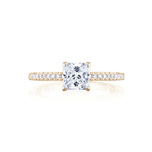 Load image into Gallery viewer, Tacori 14k Rose Gold Coastal Crescent Collection Classic Engagement Ring 0.16CTW