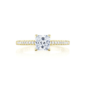 Tacori 14k Yellow Gold Coastal Crescent Collection Classic Engagement Ring 0.16CTW