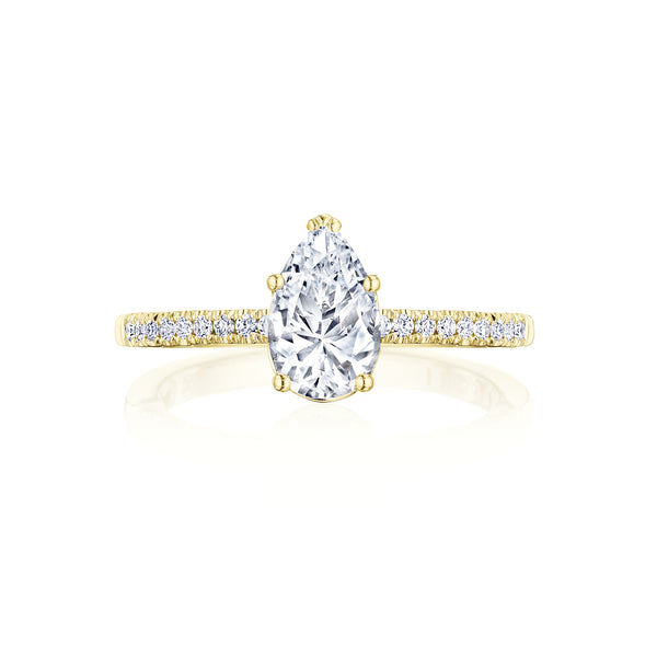 Tacori 14k Yellow Gold Coastal Crescent Collection Classic Engagement Ring Setting 0.16CTW