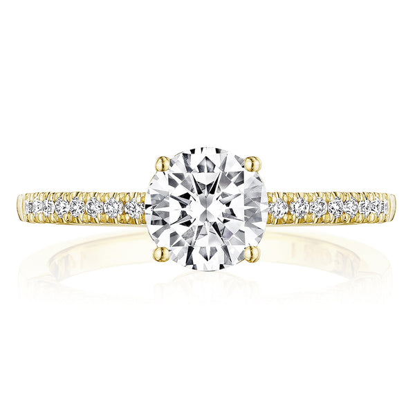 Tacori 14k Yellow Gold  Coastal Crescent Collection Classic Engagement Ring Setting 0.16CTW
