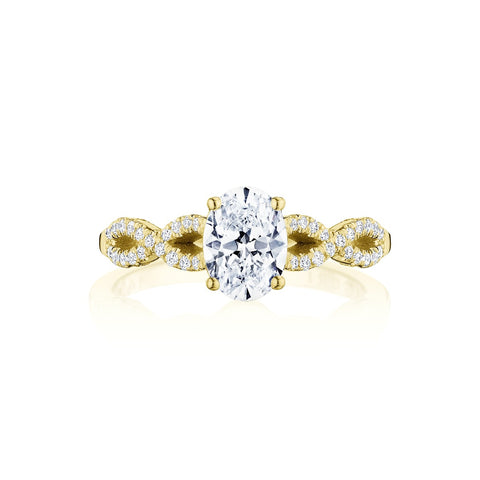 Tacori 14k Yellow Gold Coastal Crescent Collection Classic Engagement Ring Setting 0.25CTW