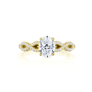 Tacori 14k Yellow Gold Coastal Crescent Collection Classic Engagement Ring 0.25CTW