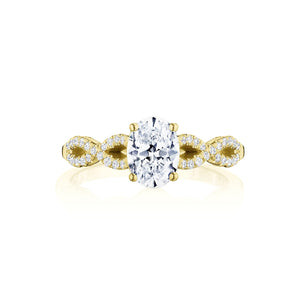 Tacori 14k Yellow Gold Coastal Crescent Collection Classic Engagement Ring Setting 0.25CTW